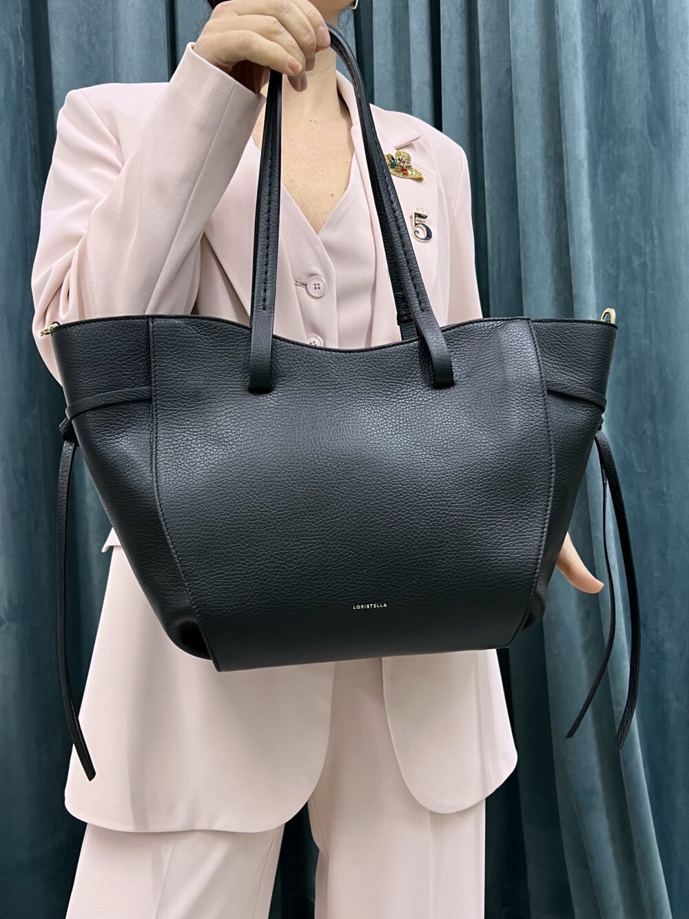LORISTELLA - BORSA IN PELLE - NERA - immagine 3