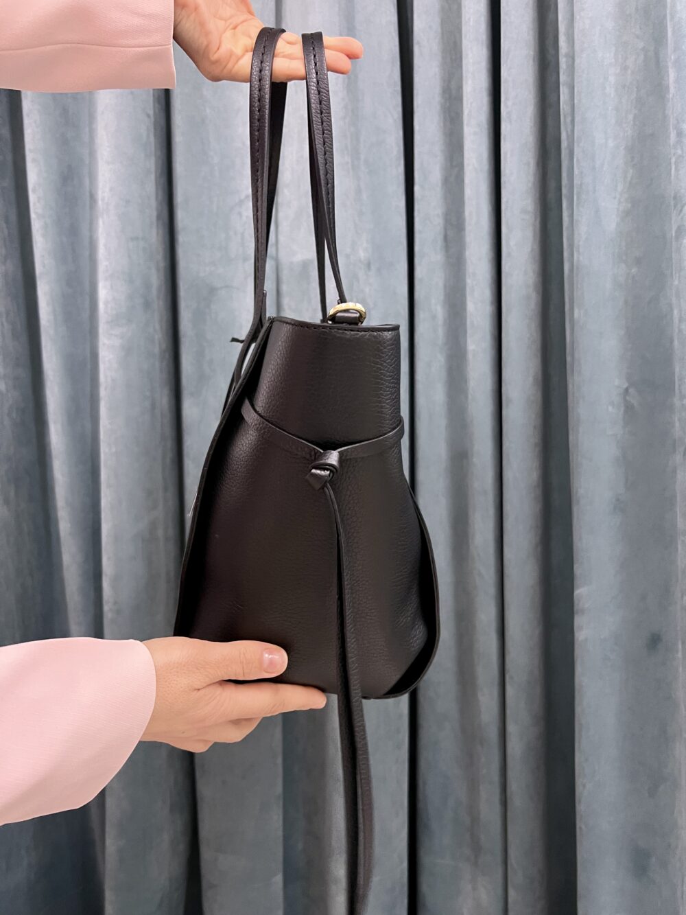 LORISTELLA - BORSA IN PELLE - NERA - immagine 5
